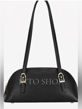 Madison West Mini Dome Shoulder Bag in Black